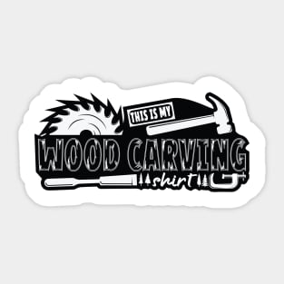 wood carving Sticker